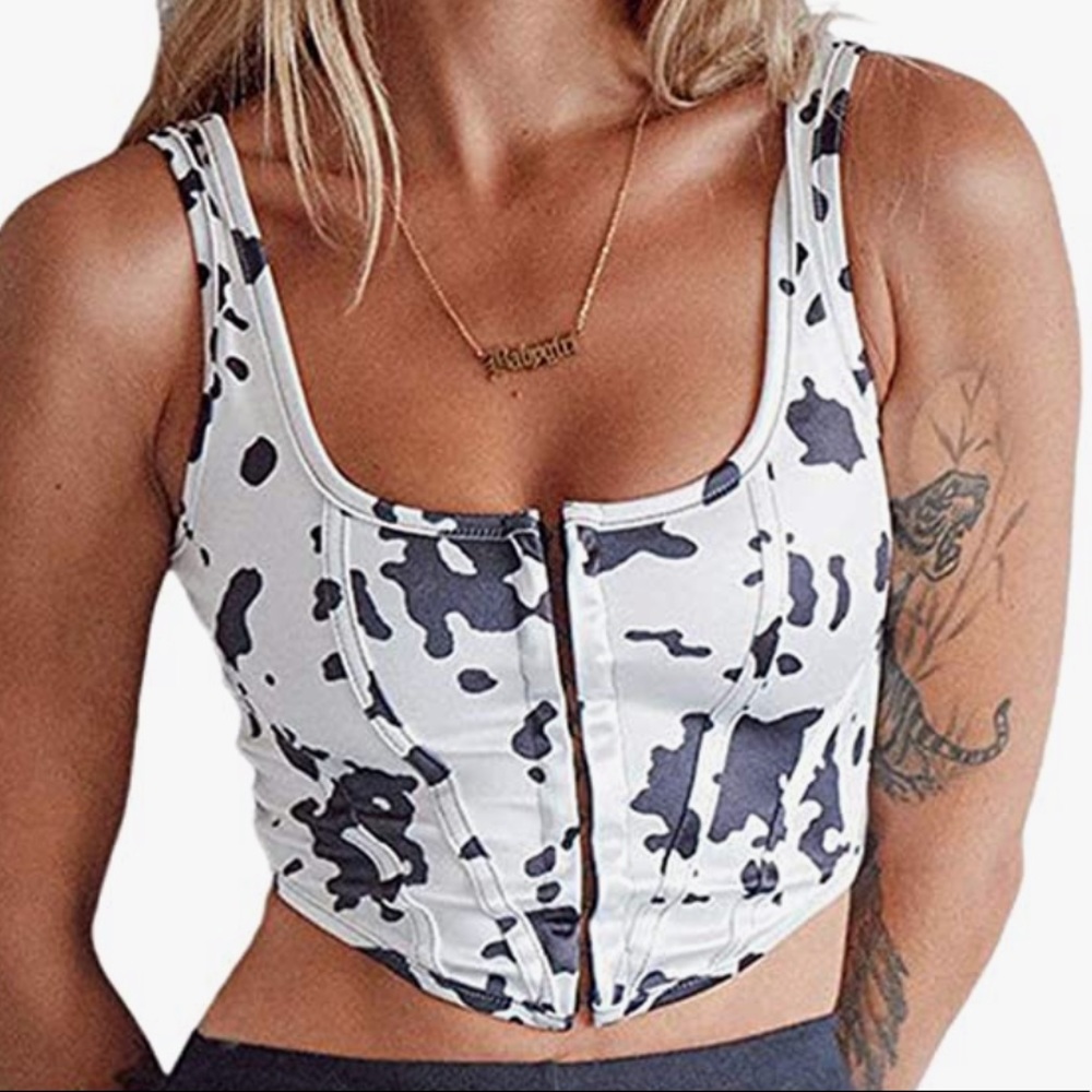 Cow Print Corset